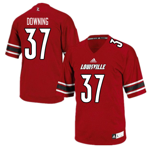 Men #37 Isiah Downing Louisville Cardinals College Football Jerseys Sale-Red